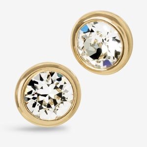 🆕 3 for $30 WHBM Swarovski Gold Earring studs